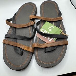 Chaco Flips - Brown and Black Sandals